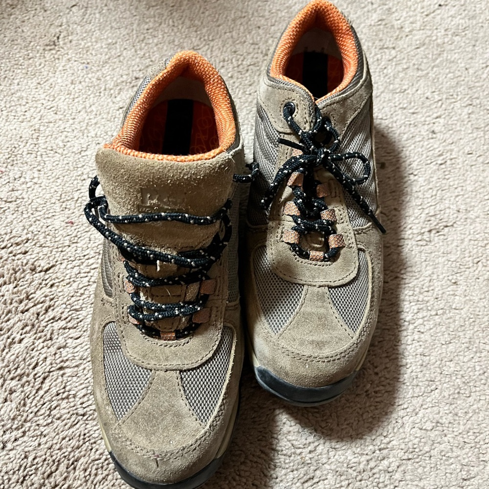 Timberland Women’s Tan and Orange Sneakers
